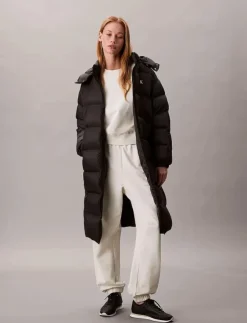 Kvinnor Calvin Klein Jeans Jackor & Kappor|ESSENTIAL MIDWEIGHT LONG PUFFER - Dunkappor