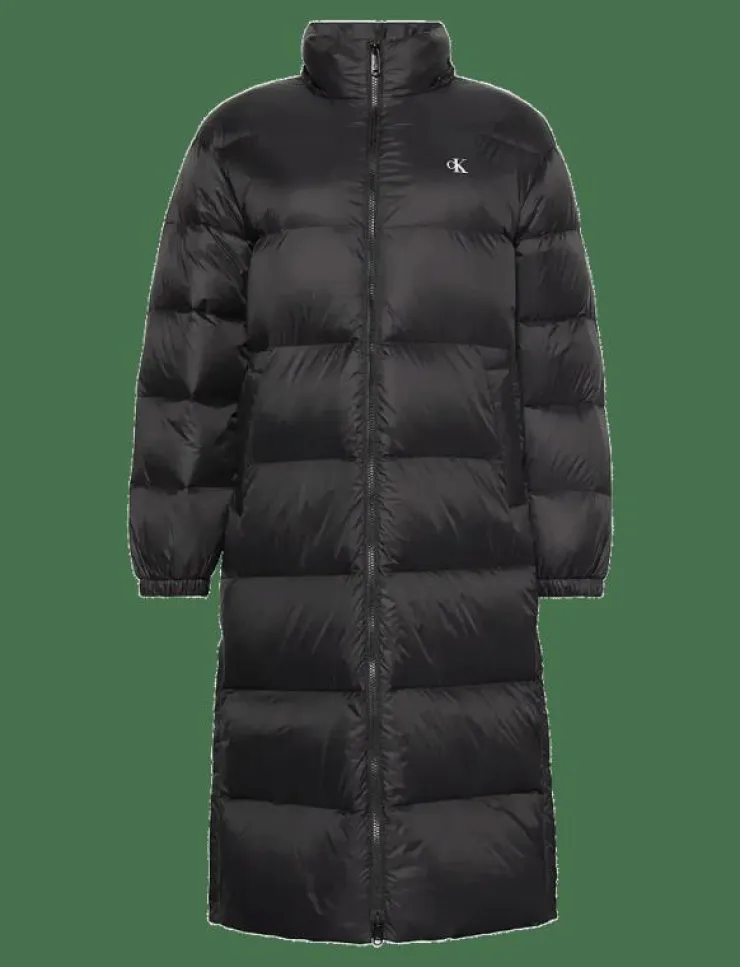 Kvinnor Calvin Klein Jeans Jackor & Kappor|ESSENTIAL MIDWEIGHT LONG PUFFER - Dunkappor