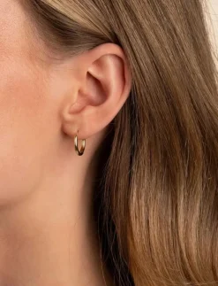 SNÖ of Sweden Essentiall texture ring ear - Hoops|Kvinnor Smycken