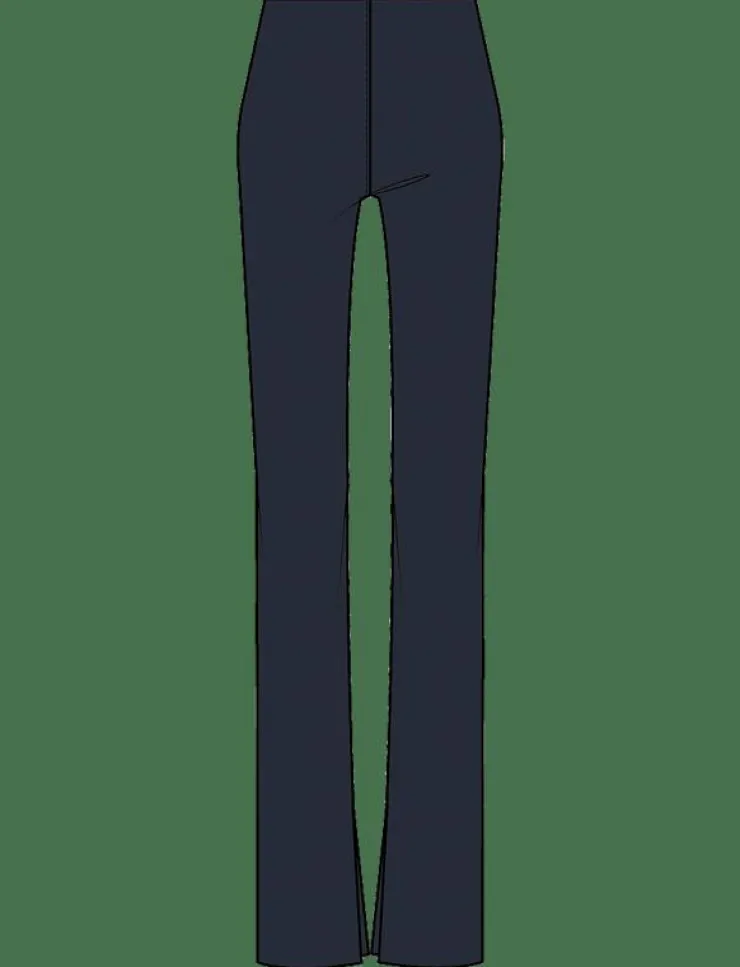 Calvin Klein EU STRETCH CREPE STRAIGHT PANT - Kostymbyxor|Kvinnor Byxor