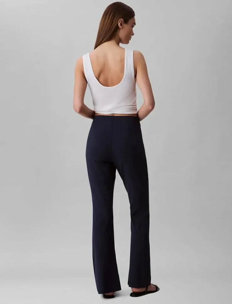 Calvin Klein EU STRETCH CREPE STRAIGHT PANT - Kostymbyxor|Kvinnor Byxor