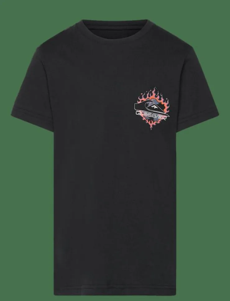 Barn Quiksilver Sportkläder|EV IN FLAMES SS YOUTH - Kortärmade