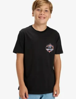 Barn Quiksilver Sportkläder|EV IN FLAMES SS YOUTH - Kortärmade