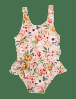 Filibabba Eva – Badedragt 1-2 år – Ocean Blossom - Baddräkt|Barn Badkläder