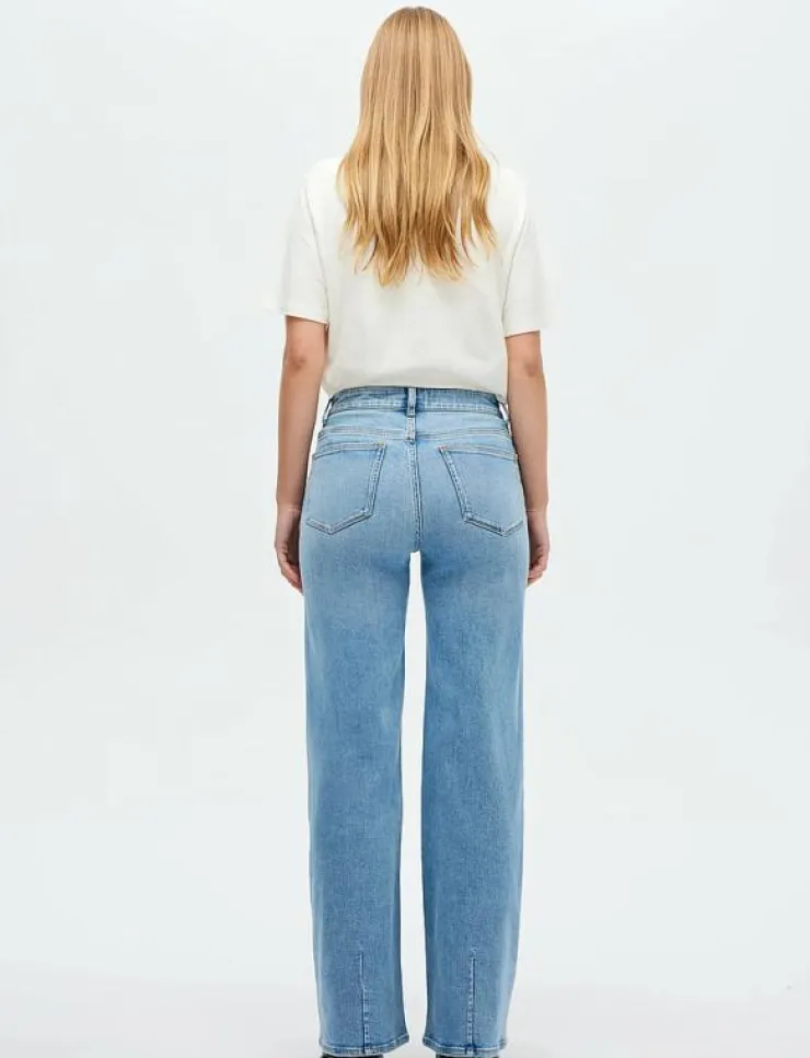 Kvinnor NEUW Denimkläder|Jeans|EVA WIDE MIRAGELIGHT VINTAGE INDIGO - Vida byxor