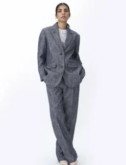 Kvinnor Naja Lauf Kavajer|FEODORA BLAZER ROUGH TWILL - Enkelknäppta kavajer