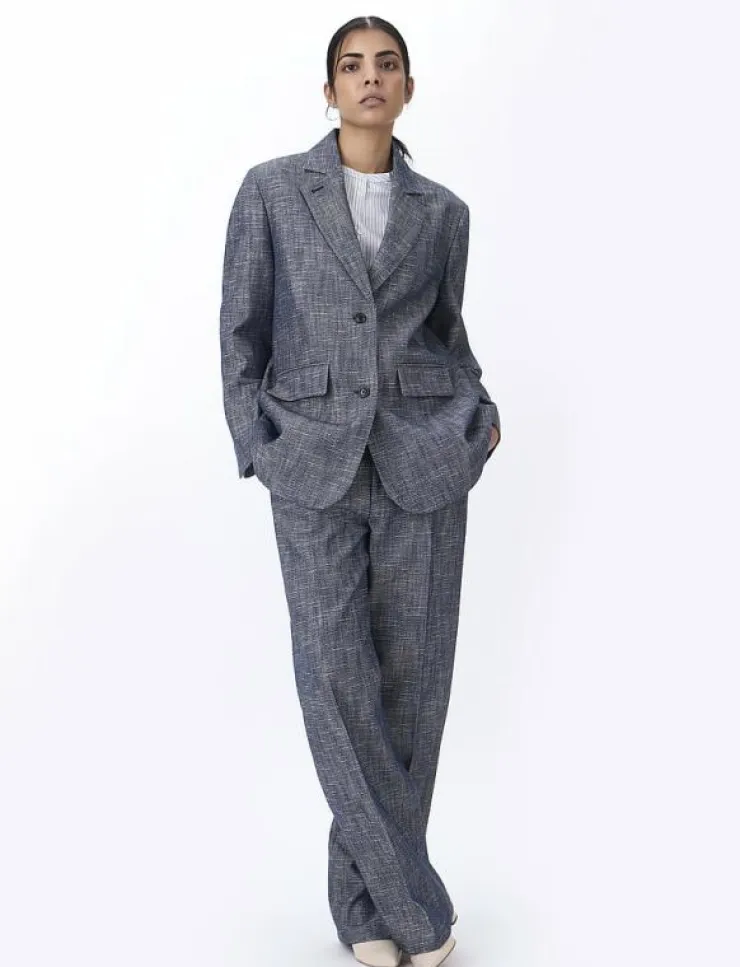 Kvinnor Naja Lauf Kavajer|FEODORA BLAZER ROUGH TWILL - Enkelknäppta kavajer