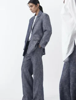 Kvinnor Naja Lauf Kavajer|FEODORA BLAZER ROUGH TWILL - Enkelknäppta kavajer