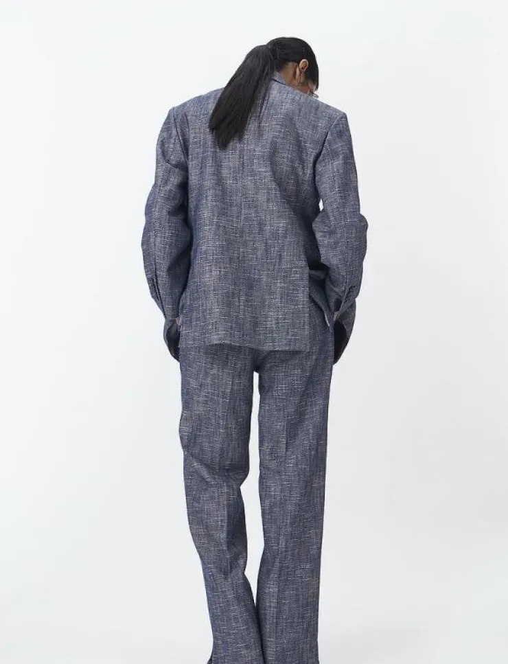 Kvinnor Naja Lauf Kavajer|FEODORA BLAZER ROUGH TWILL - Enkelknäppta kavajer