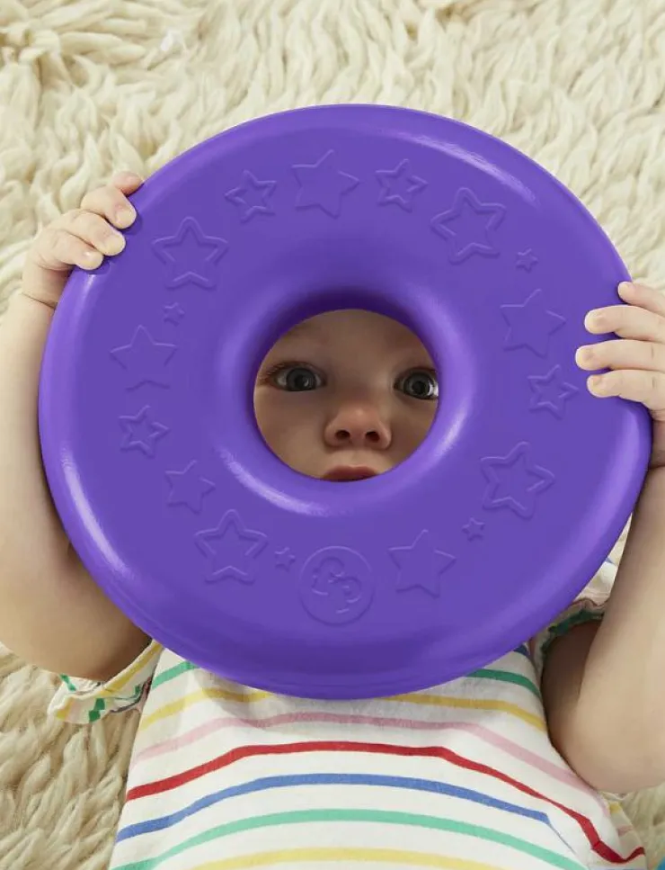 Barn Fisher-Price Babyleksaker|Babyleksaker|Giant Rock-a-Stack - Stapelbara klossar