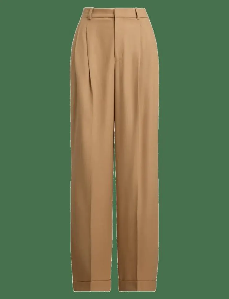 Polo Ralph Lauren Flannel Wide-Leg Pant - Kostymbyxor|Kvinnor Byxor