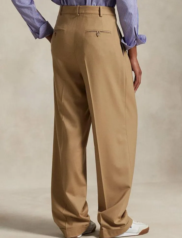 Polo Ralph Lauren Flannel Wide-Leg Pant - Kostymbyxor|Kvinnor Byxor