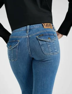 Kvinnor Lee Jeans Denimkläder|Jeans|FLAP POCKET JESSICA - Boot cut Jeans