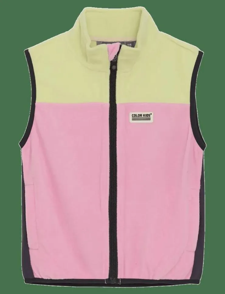 Barn Color Kids Västar|Fleece Waistcoat - Colorblock - Väst