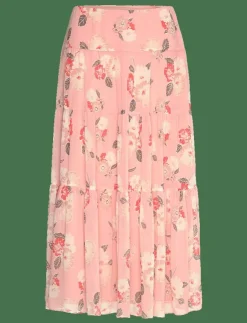 Lauren Ralph Lauren Floral Crinkle Georgette Tiered Skirt - Plisserade kjolar|Kvinnor Kjolar