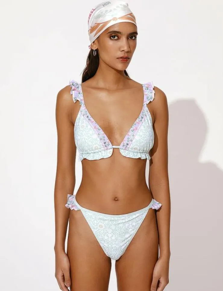 Malina Florence frill printed bikini bottom - Bikinibriefs|Kvinnor Badkläder