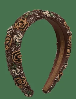 Kvinnor Becksöndergaard Hår|Håraccessoarer|Florian Wide Beaded Hairbrace - Hårband & Diadem