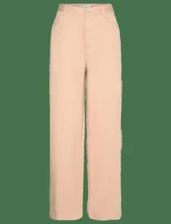 Kvinnor Mango Byxor|Flowy straight-fit trousers - Raka byxor