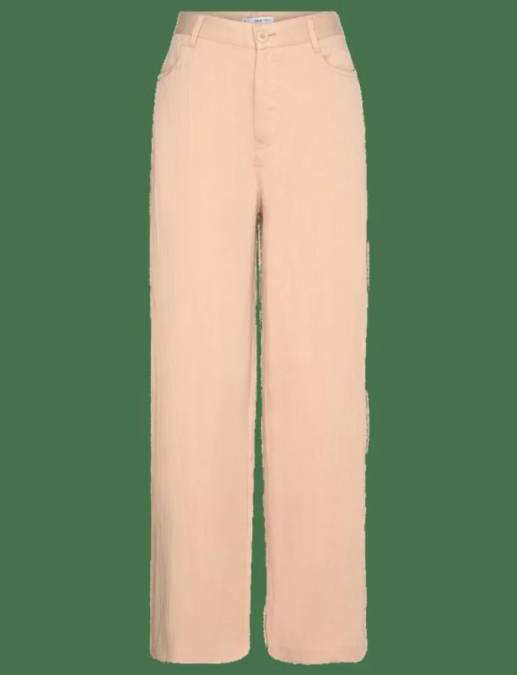 Kvinnor Mango Byxor|Flowy straight-fit trousers - Raka byxor