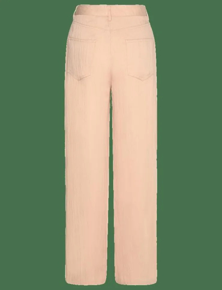 Kvinnor Mango Byxor|Flowy straight-fit trousers - Raka byxor