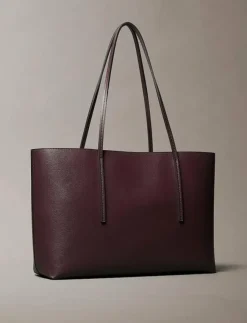 Kvinnor Calvin Klein Shoppingväskor & Totes|FOIL LOGO TOTE W/POUCH - Shoppers