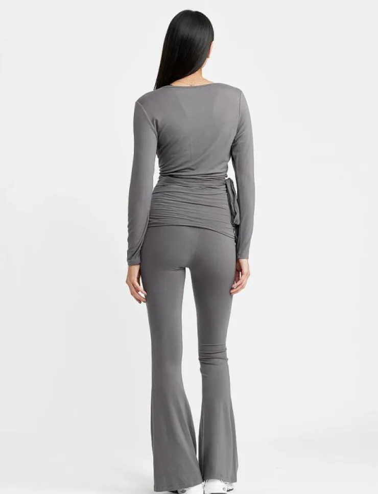 Drop of Mindfulness FOLDING WAISTBAND FLARE - Byxor|Kvinnor Byxor