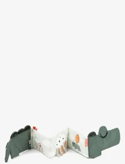 Done by Deer Fold-out soft book Croco - Babybok|Barn Barnböcker