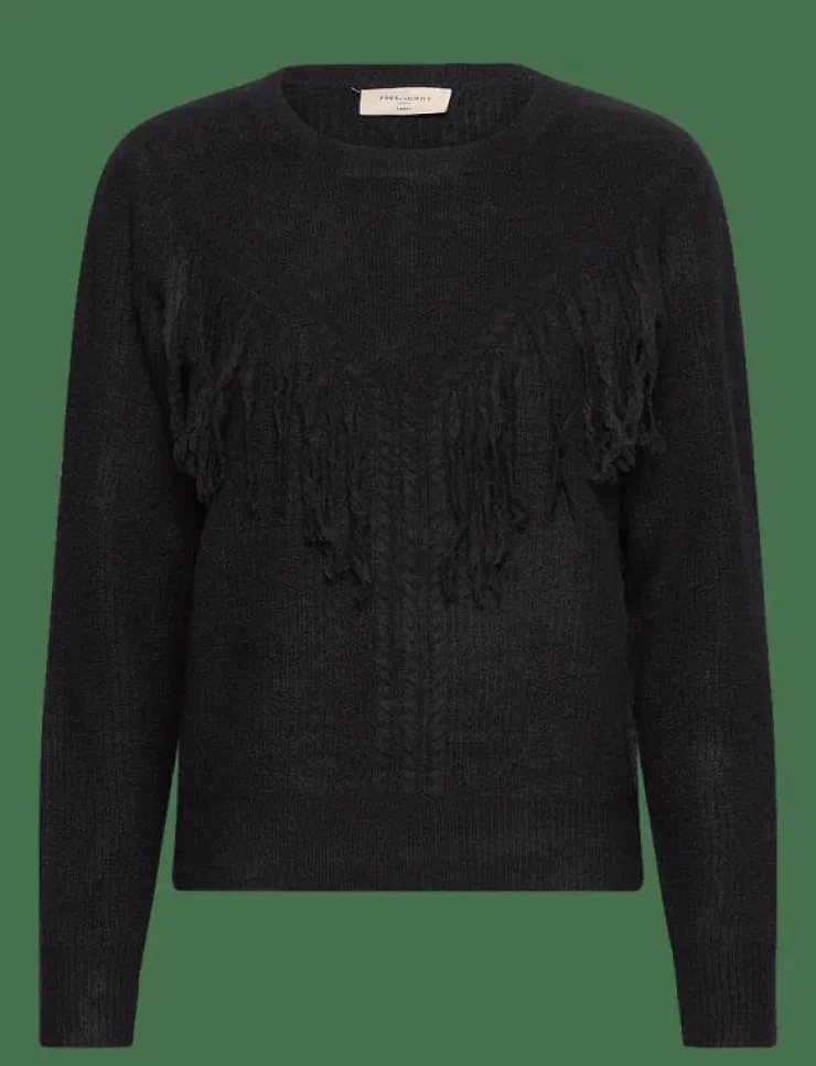 Kvinnor FREE/QUENT Kläder|Stickat|FQFRINGE-PULLOVER - Stickat