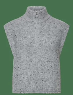 Kvinnor FREE/QUENT Västar|FQGRSNEMES-WAISTCOAT - Stickade västar