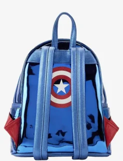 Barn Funko Väskor|! Loungefly Mini Backpack 2 SHINE CAPTAIN AME - Ryggsäckar