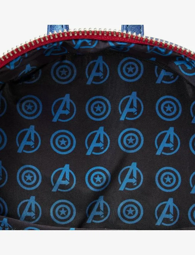 Barn Funko Väskor|! Loungefly Mini Backpack 2 SHINE CAPTAIN AME - Ryggsäckar