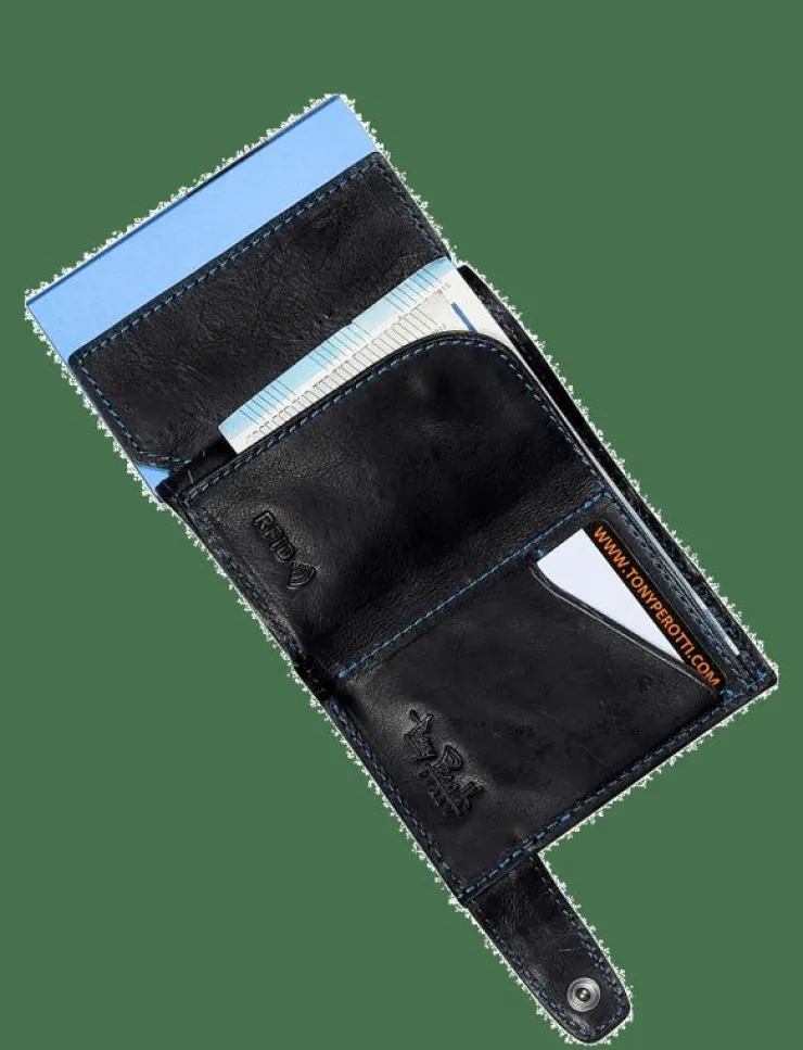 Kvinnor Tony Perotti Plånböcker & Korthållare|Furbo Carbon cardholder with banknote and coin pocket - Plånböcker
