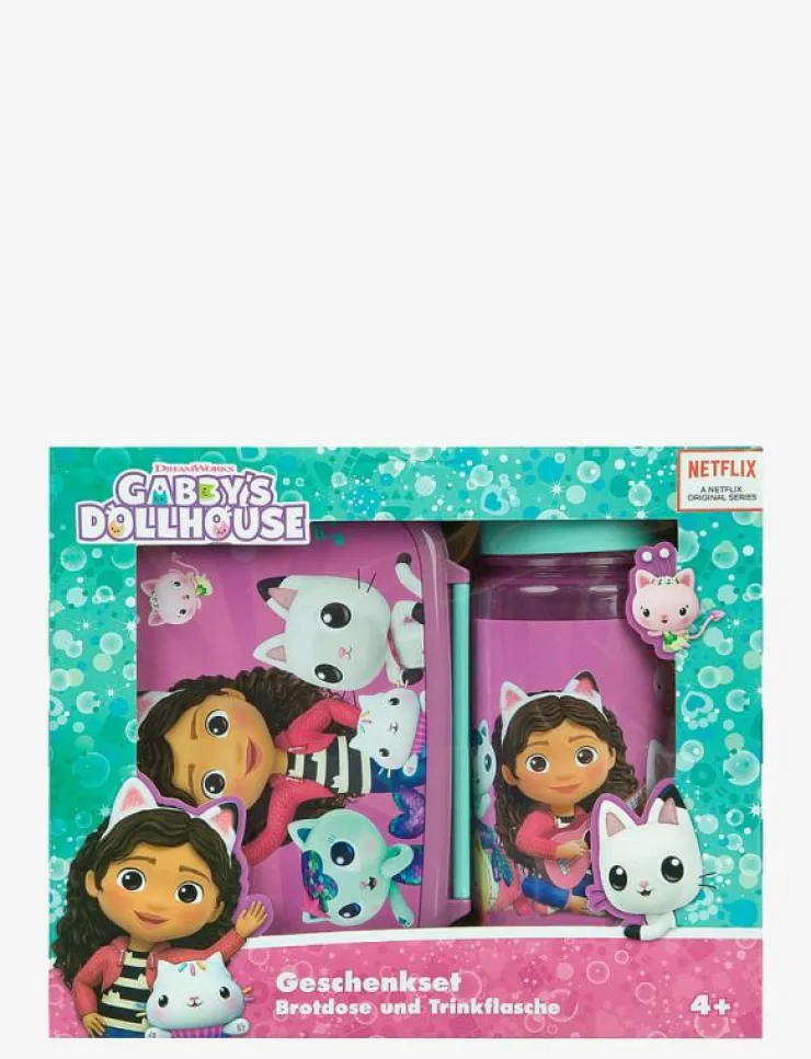 Barn Undercover Matdags|Matdags|Gabby's Dollhuse Lunch Box and Water Bottle Set - Lunchlådor