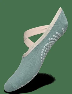 Kvinnor Gaiam Sportutrustning|Sportutrustning|GRIPPY YOGA BARRE SOCKS ICEBERG - Yogastrumpor