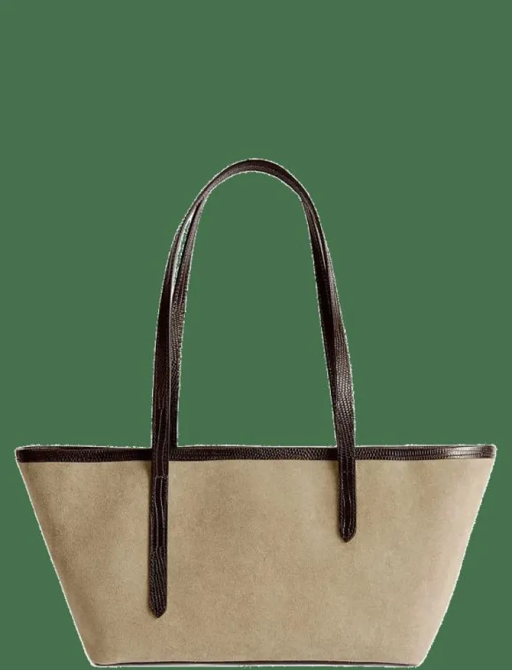 ATP Atelier Gaiba Suede/Printed Lizard - Shoppers|Kvinnor Shoppingväskor & Totes