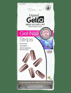 Depend Cosmetic Gel iQ Gel Nail Strips Plum Goldline - Lösnaglar|Kvinnor Naglar