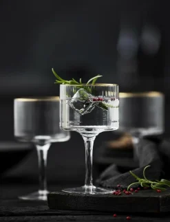 Lyngby Glas Gin & tonic glas palermo gold 32cl 4st - Ginglas| Glas