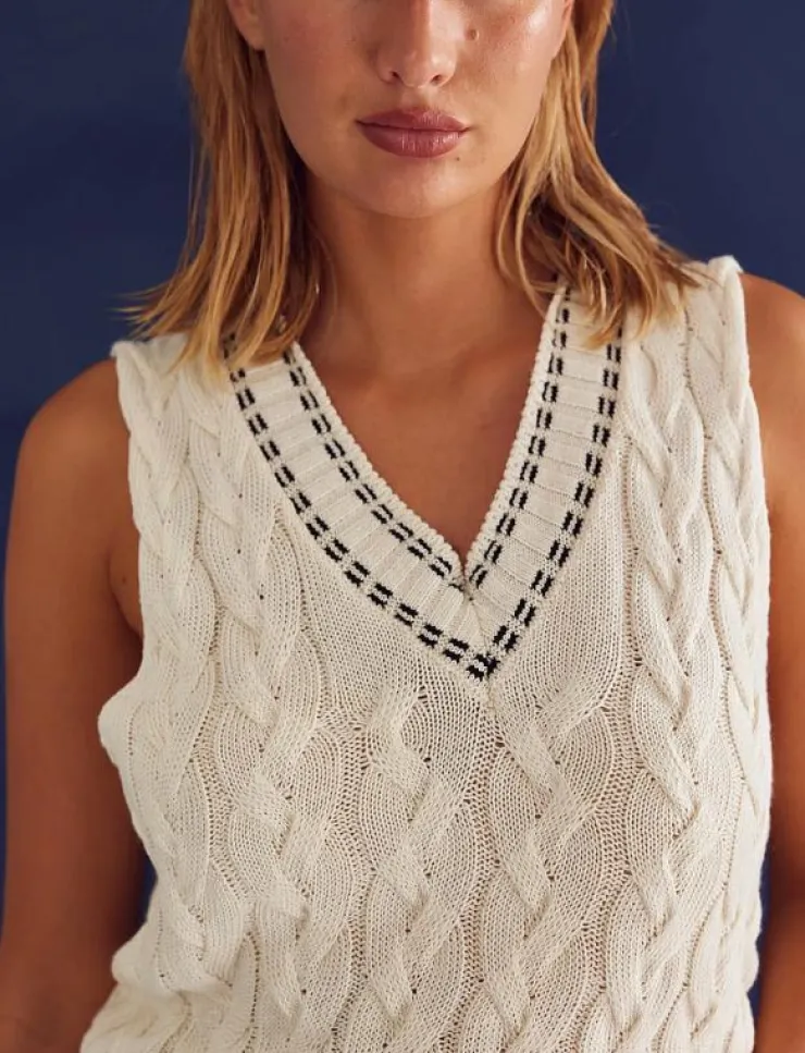 Noella Gio Knit Vest - Stickade västar|Kvinnor Västar