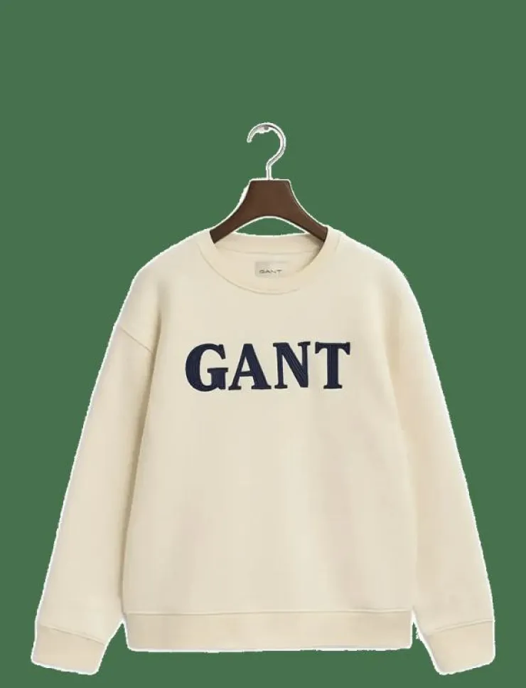 Kvinnor GANT Kläder|GRAPHIC C-NECK SWEAT - Sweatshirts