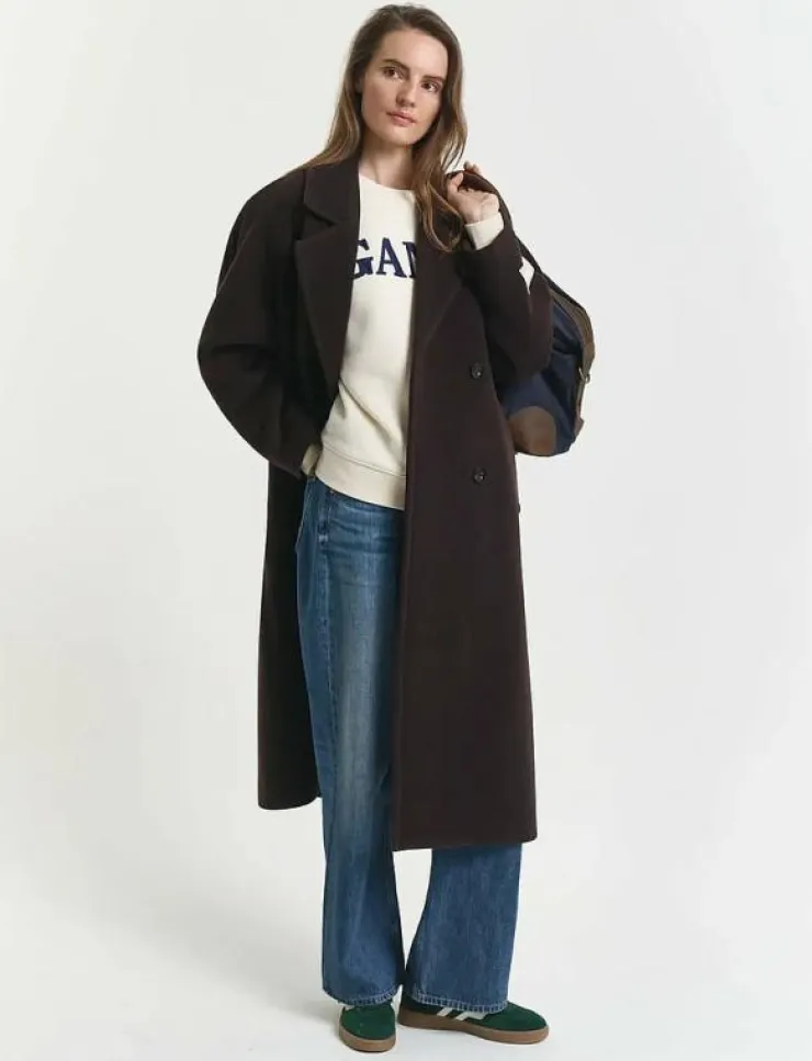 Kvinnor GANT Kläder|GRAPHIC C-NECK SWEAT - Sweatshirts