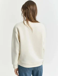 Kvinnor GANT Kläder|GRAPHIC C-NECK SWEAT - Sweatshirts