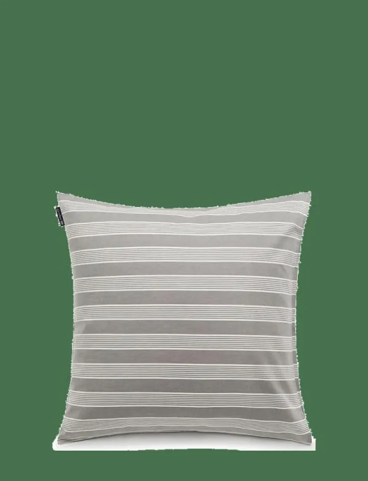 Lexington Home Gray/White Striped Lyocell/Cotton Pillowcase - Örngott| Sängtextilier