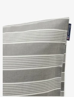 Lexington Home Gray/White Striped Lyocell/Cotton Pillowcase - Örngott| Sängtextilier