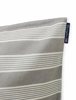 Lexington Home Gray/White Striped Lyocell/Cotton Pillowcase - Örngott| Sängtextilier