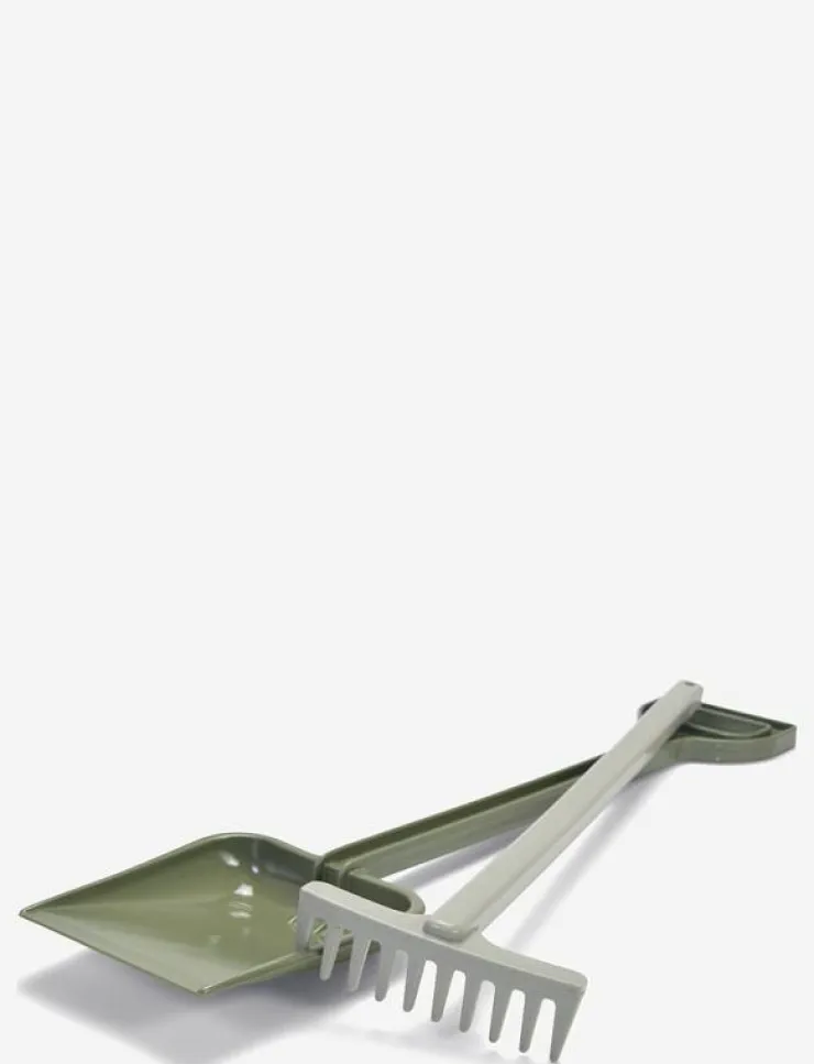 Dantoy GREEN BEAN SHOVEL 50 CM/RAKE 42 CM - Trädgårdsredskap|Barn Uteleksaker
