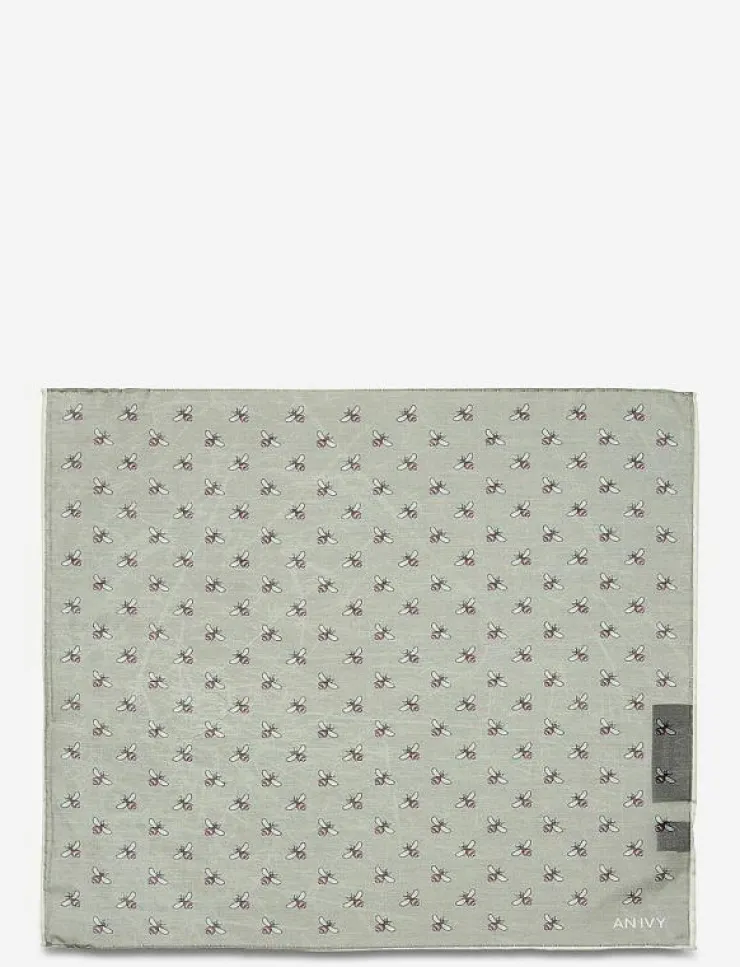 AN IVY Grey Bee Pocket - Näsdukar| Slipsar & Accessoarer