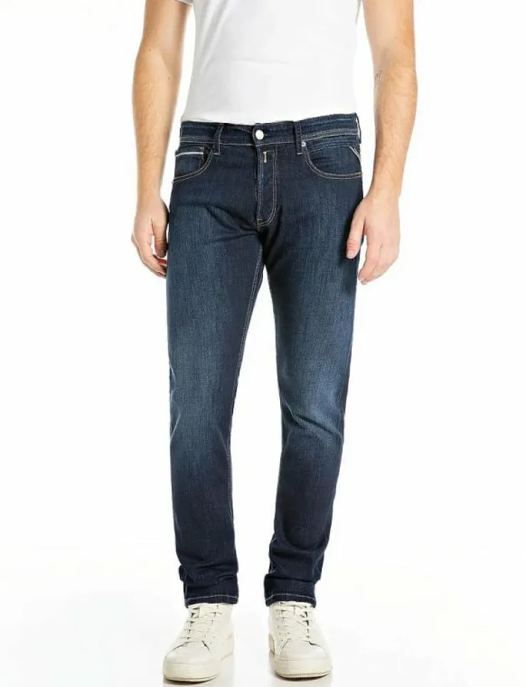 Replay Denim Kläder|Jeans|GROVER Trousers STRAIGHT 99 Denim - Slim jeans