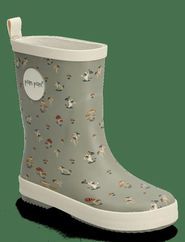 Pom Pom GumBoots AOP - Fodrade Gummistövlar|Barn Regnkläder|Gummistövlar