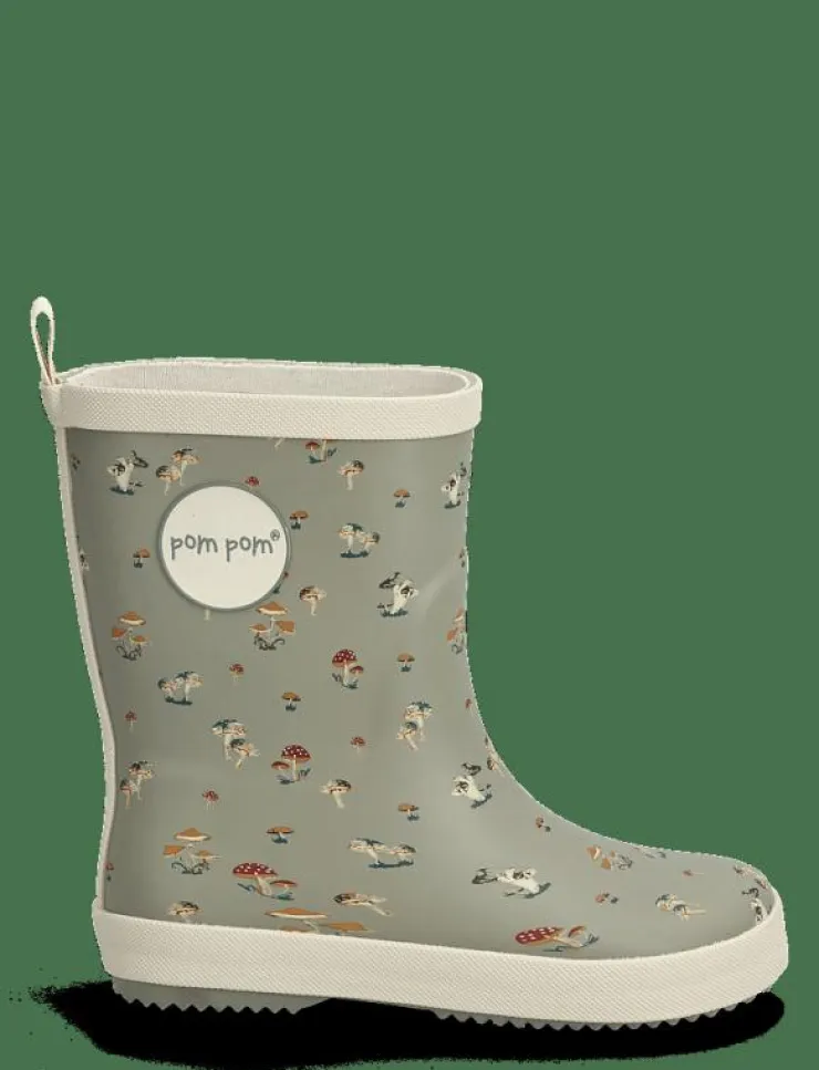 Pom Pom GumBoots AOP - Fodrade Gummistövlar|Barn Regnkläder|Gummistövlar