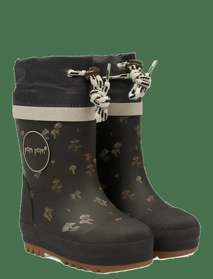 Barn Pom Pom Regnkläder|Gummistövlar|GumBoots™ Thermo - Höga gummistövlar